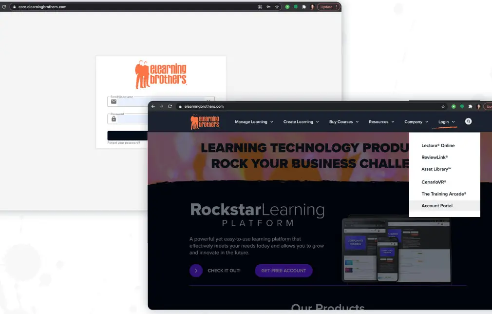 eLearning Brothers Account Portal Members Dashboard - Figure 1
