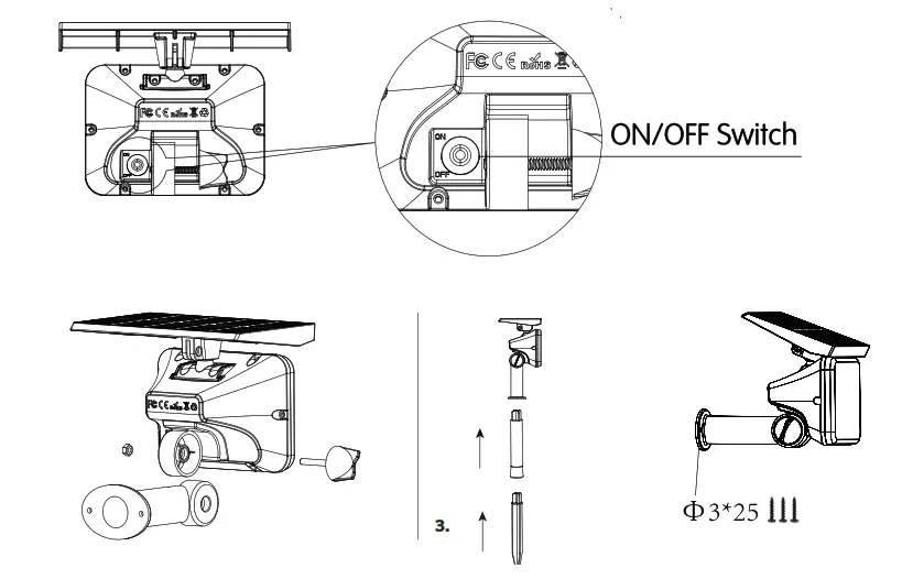HOFTRONIC 5423093 Eagle Solar Garden Spotlight - fIG