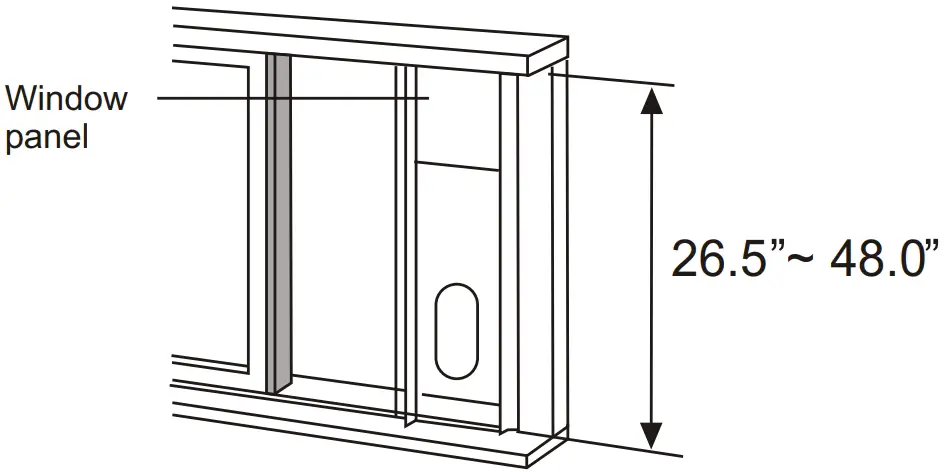 Installation in a sliding sash window