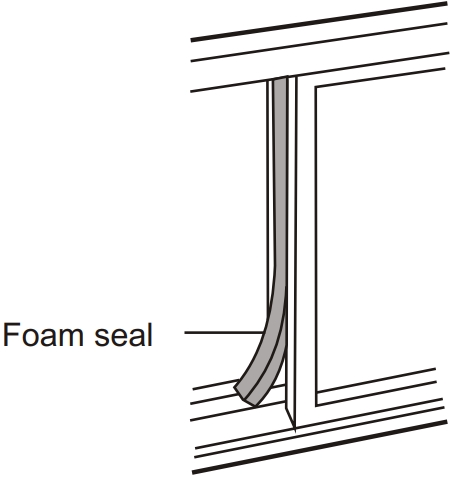 Installation in a sliding sash window