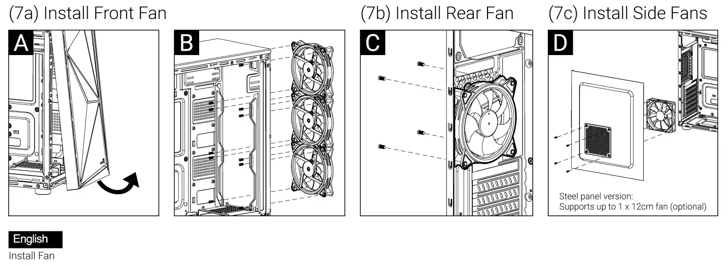 AeroCool Glider Cosmo G BK v1 Case - fig12