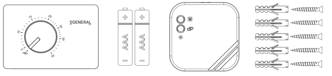 GENERAL MITRA 110S RF Digital Room Thermostat