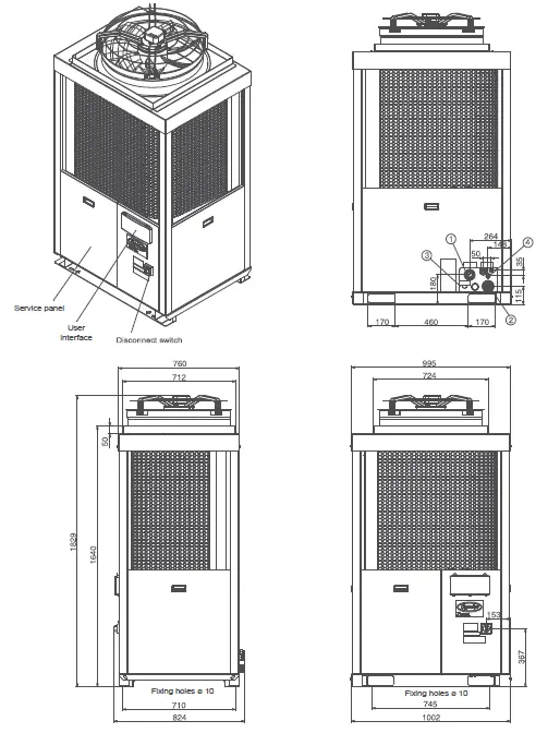 Carrier-30RBY-Air-Cooled-Ducted-Liquid-Chillers-FIG-10