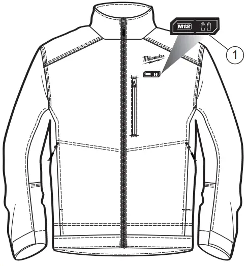 milwaukee 204 Series 204-21 M12 Heated Multi Zone Jacket-fig2