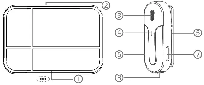 VIMAI Wireless Lavalier Microphone - diagram