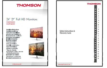 THOMSON M24FE52201 24 27 Inches Full HD Monitors 07