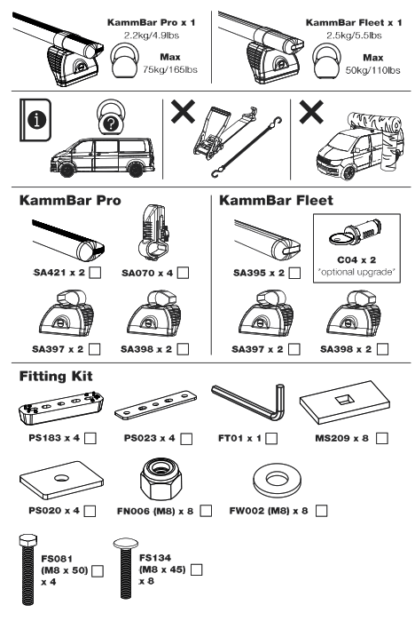 Rhino MC2PR FL KammBar Fleet System - fig