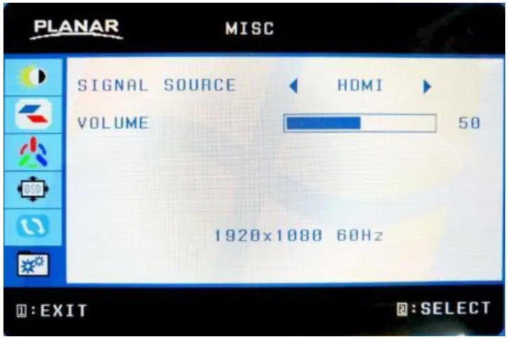 PLANAR PLN2400 24 inch 1920 x 1080 Full HD Computer Monitor - MISC