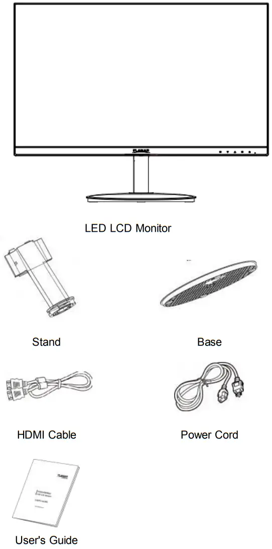 PLANAR PLN2400 24 inch 1920 x 1080 Full HD Computer Monitor - Package Overview