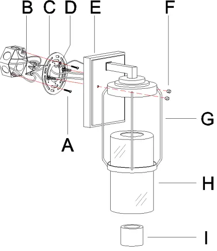 Uolfin A04255D Path 1-Light 10.24-Inch Dark Sky Outdoor Wall Light-FIG3