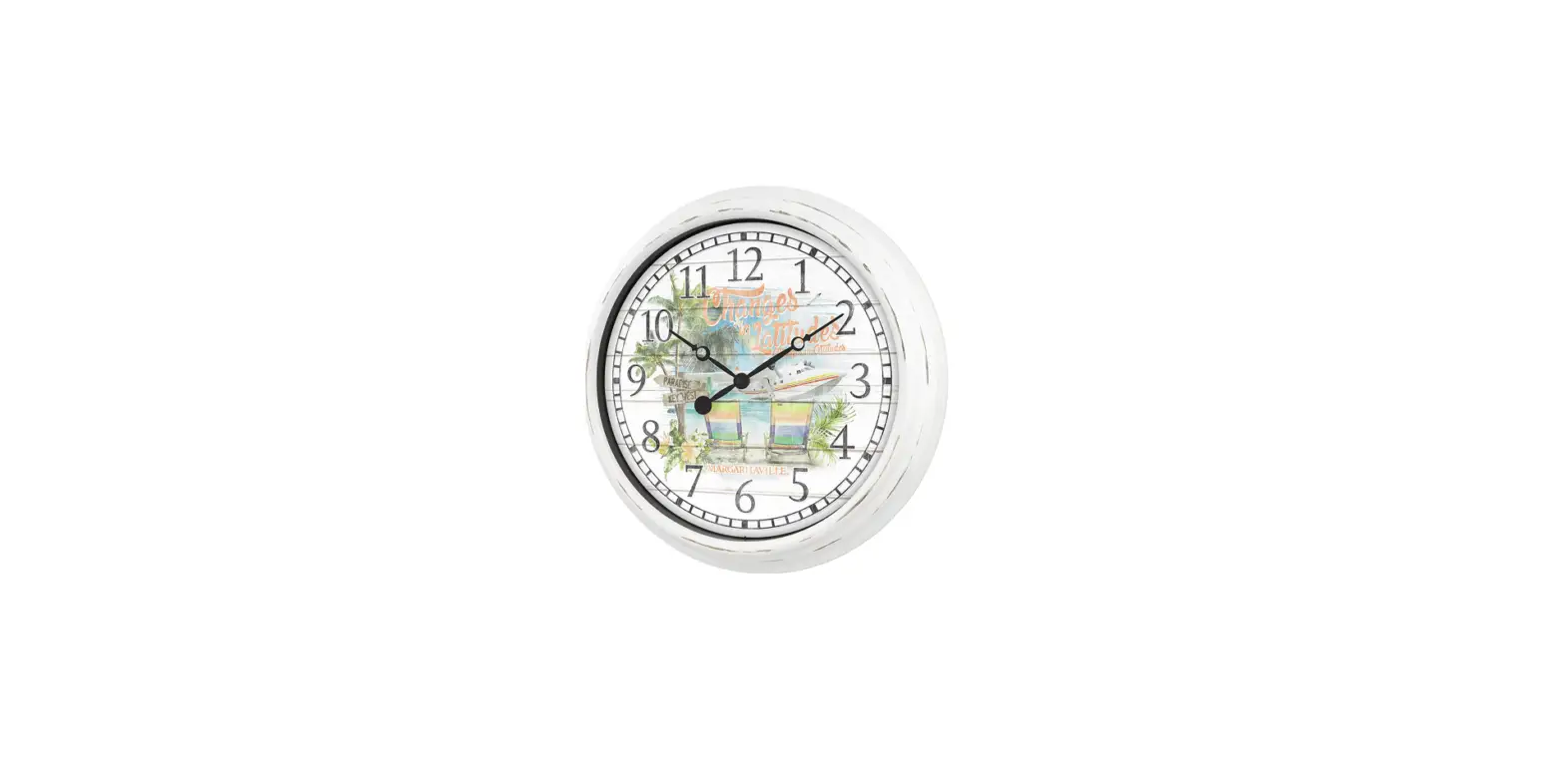 La Crosse Technology 433-3841mv7 15.75-inch Margaritaville Indoor Outdoor Wall Clocks User Manual La Crosse Technology 433-3841mv7 15.75-inch Margaritaville Indoor Outdoor Wall Clocks User Manual
