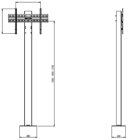omb 09232 Window Stand - BOLT DOWN VERSION