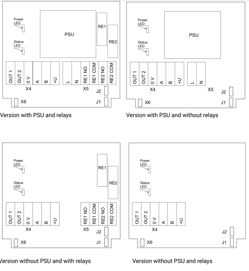 itsensor E2638-CO Carbon Monoxide Detector Transmitter - Electrical connections