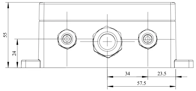 itsensor E2638-CO Carbon Monoxide Detector Transmitter - Front view