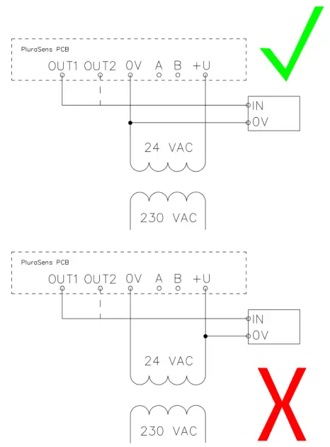itsensor E2638-CO Carbon Monoxide Detector Transmitter - incorrect cabling