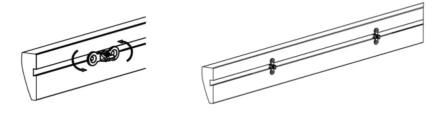 VENETA 65101-21734-D Timber Venetian Blind - Attach the adjustable valance clip plug into the channel