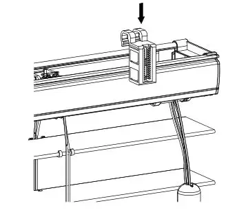 VENETA 65101-21734-D Timber Venetian Blind - Hook the adjustable valance clip receptors onto the headrail