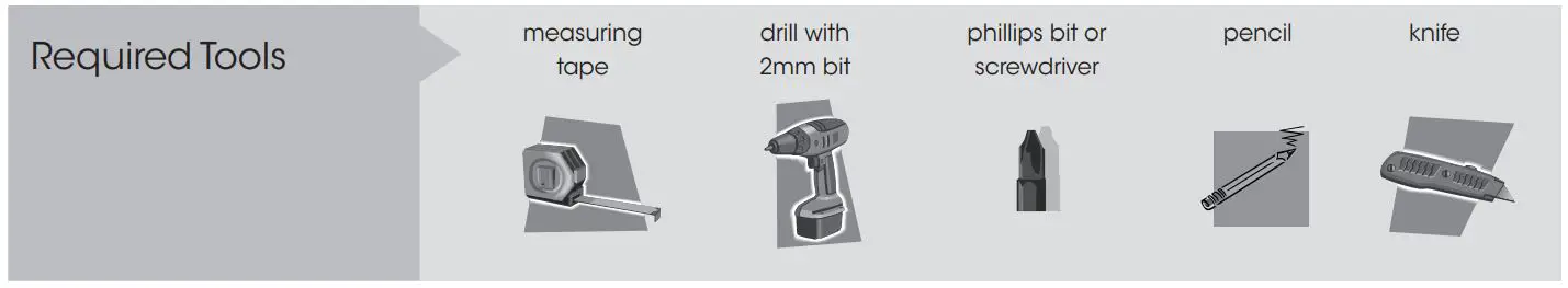 VENETA 65101-21734-D Timber Venetian Blind - required tools