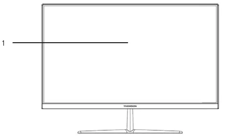 THOMSON AIO23I 23.8 Inch Smart Monitor - Front View