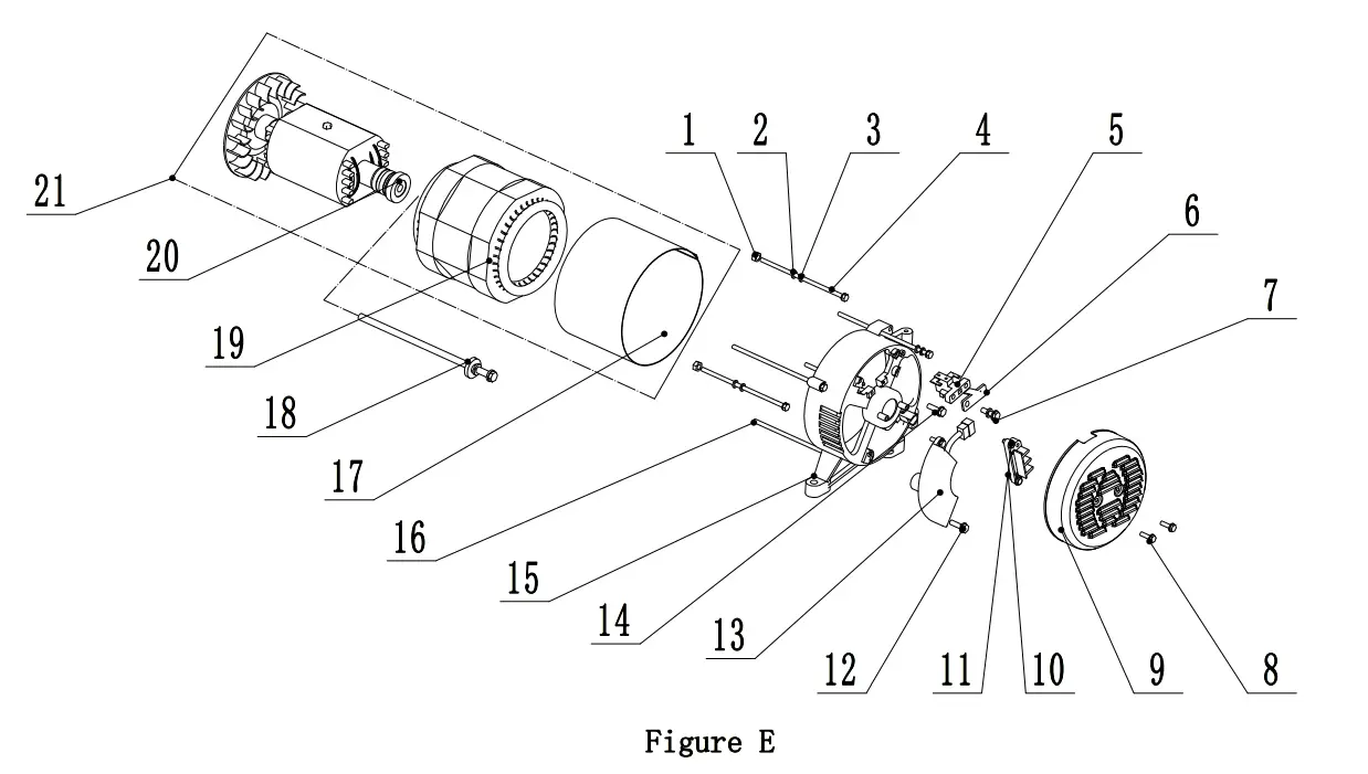 CHAMPION 9200W Electronic Fuel Injection Generator - Figure E