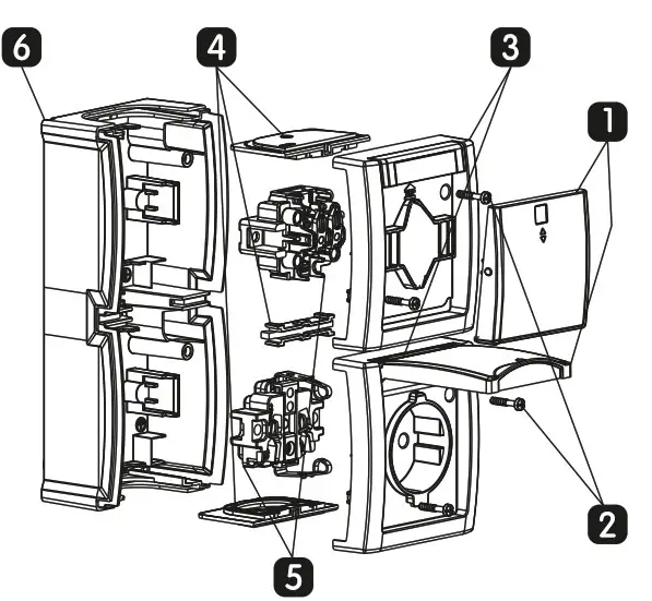 Panasonic Two Way Illum. Switch and 2P E Socket with Shutter - fig 3