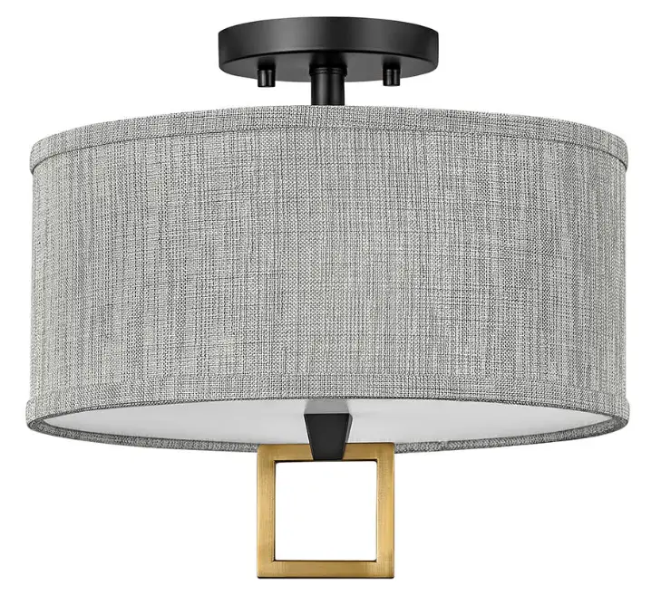 HINKLEY 41805 13 Inch Wide Galerie Semi-Flush Ceiling