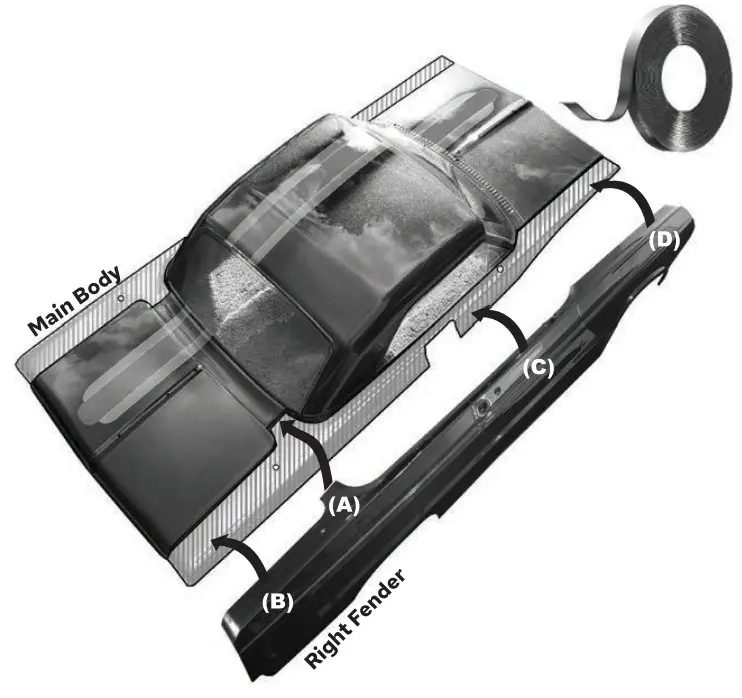 REDCAT RER13192 Racing 13192 1964 Impala Clear Body Kit - Body 4