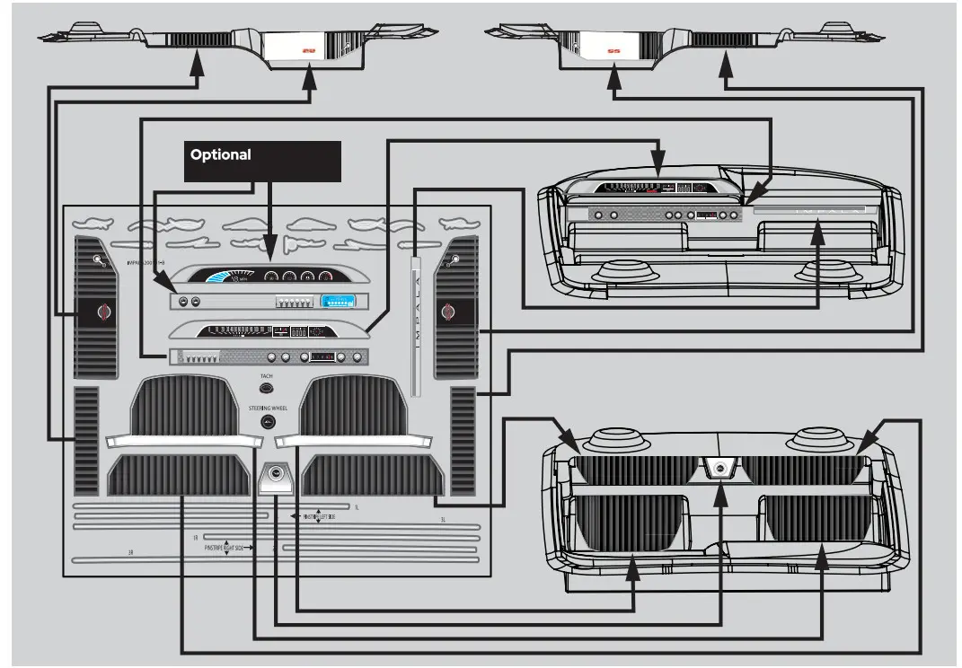 REDCAT RER13192 Racing 13192 1964 Impala Clear Body Kit - Sticker 2