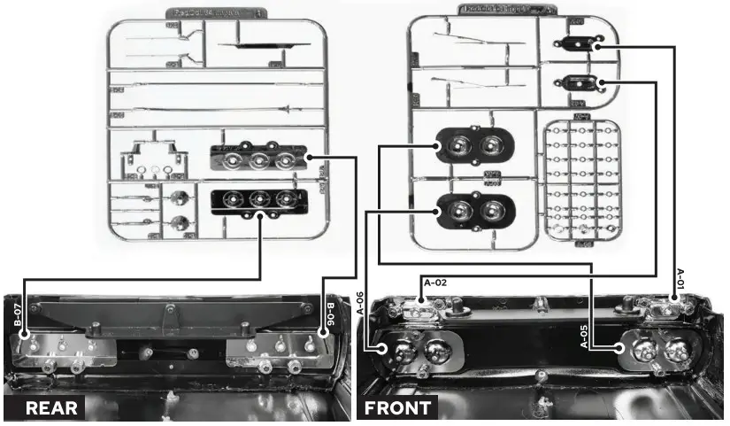 REDCAT RER13192 Racing 13192 1964 Impala Clear Body Kit - Sticker 4