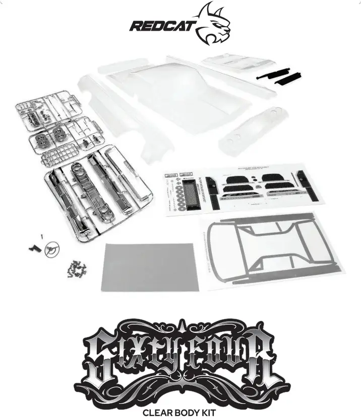 REDCAT RER13192 Racing 13192 1964 Impala Clear Body Kit