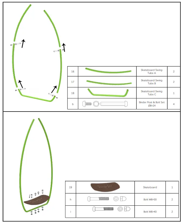 Swurfer 3+ Swurf and Swing Steel A-Frame Swing Set 13