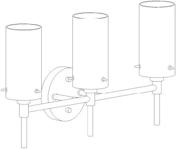 ZEVNI A04679 Gerben 11 Inch Wide Black Vanity Light-01