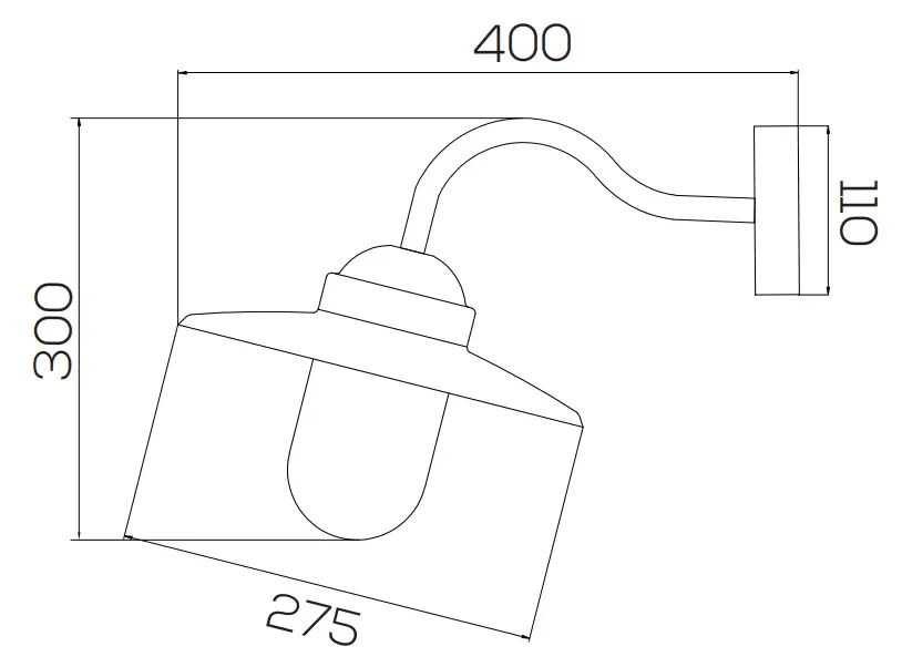 ecolite 595122 Capella Wall Lamp