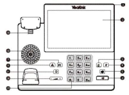 Yealink MP56 Smart Business Phone - Hardware Component Instructions 1