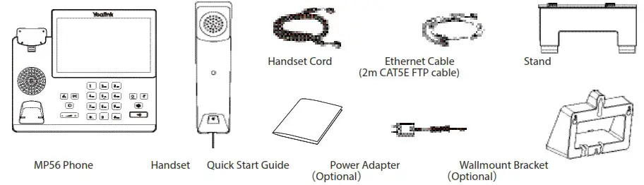 Yealink MP56 Smart Business Phone - Package Contents