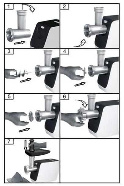 HEINNER MG-2100BKWH Meat Grinder - fig 2