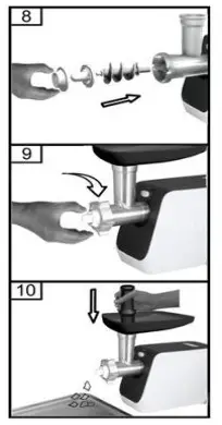 HEINNER MG-2100BKWH Meat Grinder - fig 3