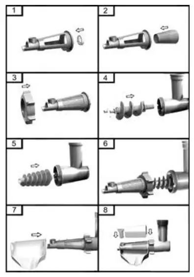 HEINNER MG-2100BKWH Meat Grinder - fig 5