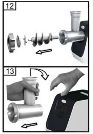HEINNER MG-2100BKWH Meat Grinder - fig 6