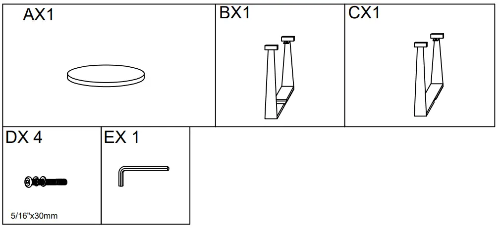 ASHLEY T967-6 Balintmore Round End Table - fig 1