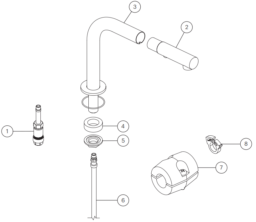 rogerseller 3606015201 Tonic Pull Out Sink Swivel Outlet