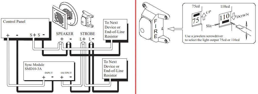 POTTER-SFH47-75110-Speaker-Select-A-Strobe-Combination-FIG-2