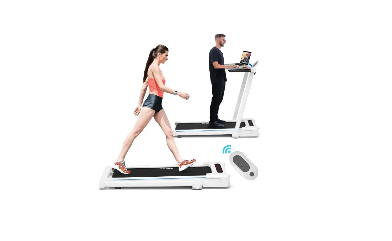 Goplus B08kzndzby 3-in-1 Treadmill With Large Desk User Manual