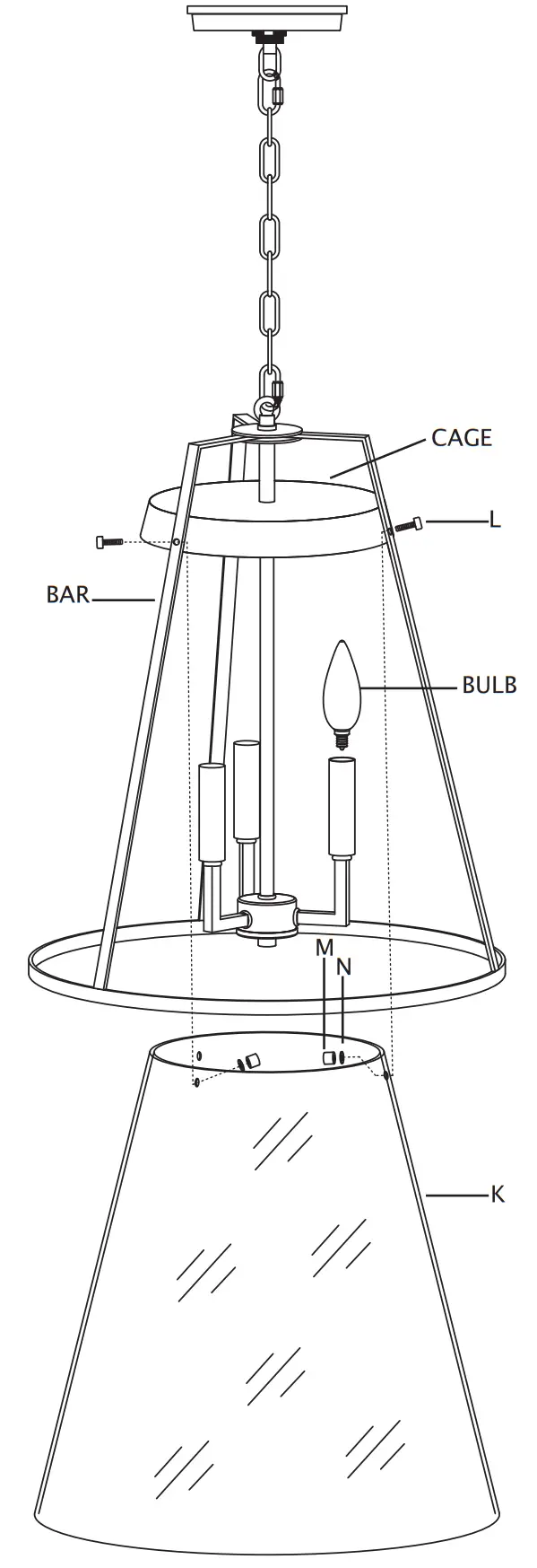 elk HOME 82255 3 Three Light Pendant - fig6
