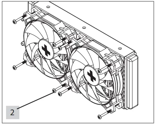 Xilence XC971 LiQuRizer Water Coolers - Using the fan mounting