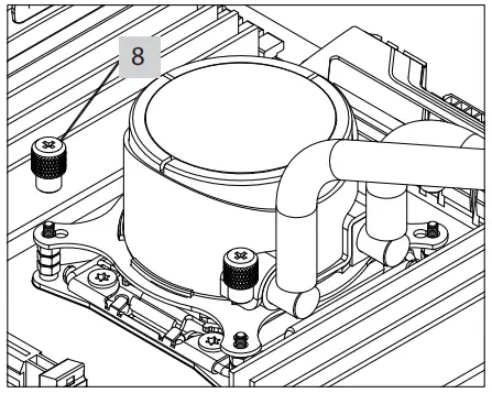 Xilence XC971 LiQuRizer Water Coolers - knurled tightening3