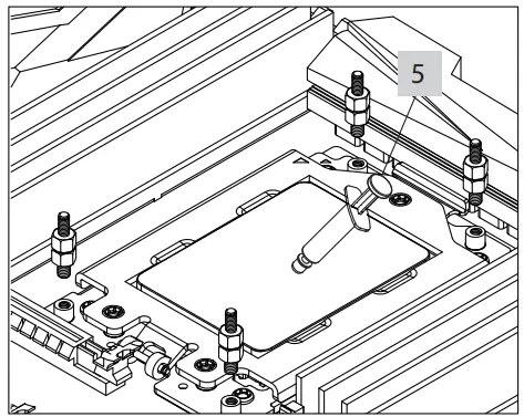 Xilence XC971 LiQuRizer Water Coolers - layer of thermal grease