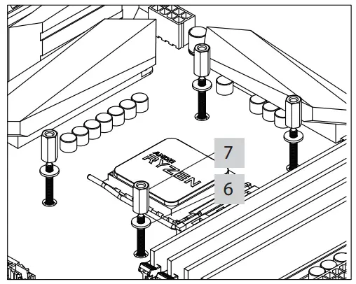 Xilence XC971 LiQuRizer Water Coolers - nuts onto