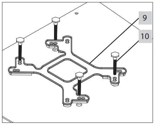 Xilence XC971 LiQuRizer Water Coolers - right mounting holes