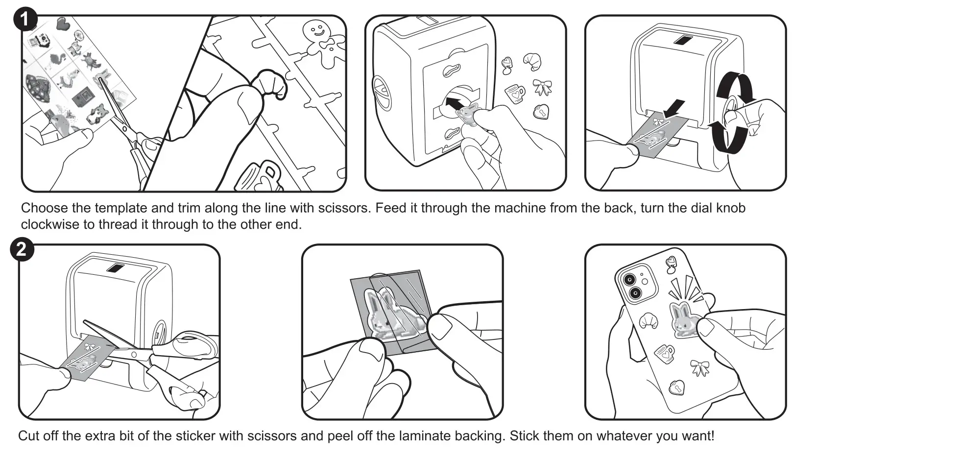 PLAYGO Create and Peel Sticker Studio Machine - Make Stickers with templates